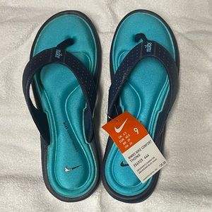 NIKE Women’s Comfort Thong (Flip Flops) NIB & NWT. Blue - Obsidian/Clearwater.